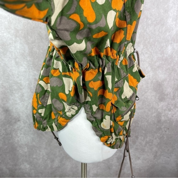 Numph Anthropologie Lenny Heart Camo Cotton Jacket Sz 38 US 8 - Picture 5 of 10